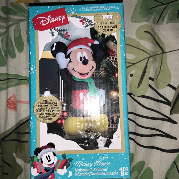 Disney Other - Disney Mickey Mouse Christmas 21 Inch Tall Airblown Inflatable